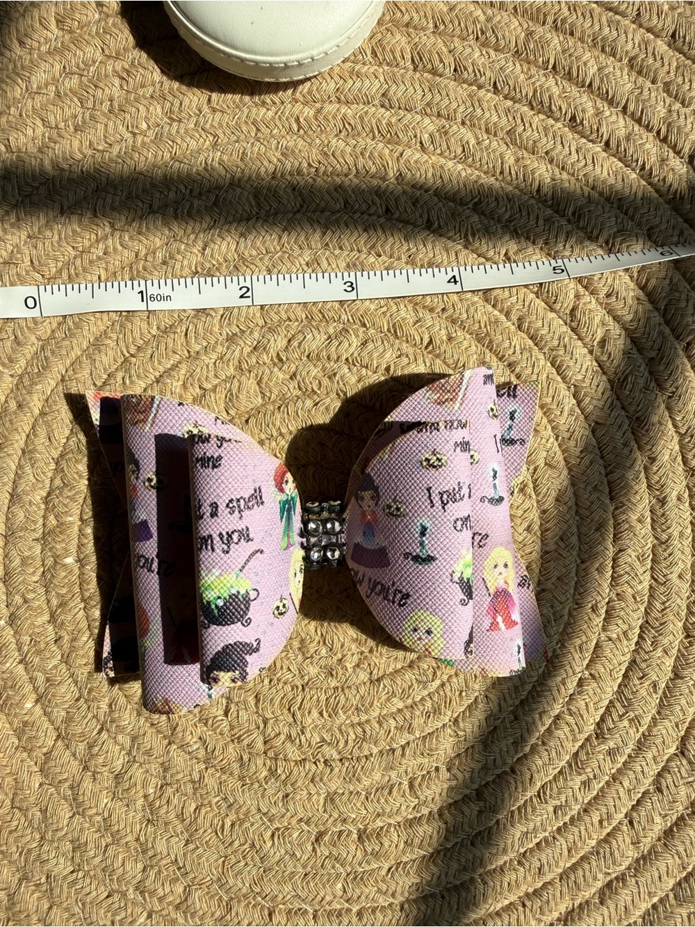 Hocus Pocus faux leather bow!